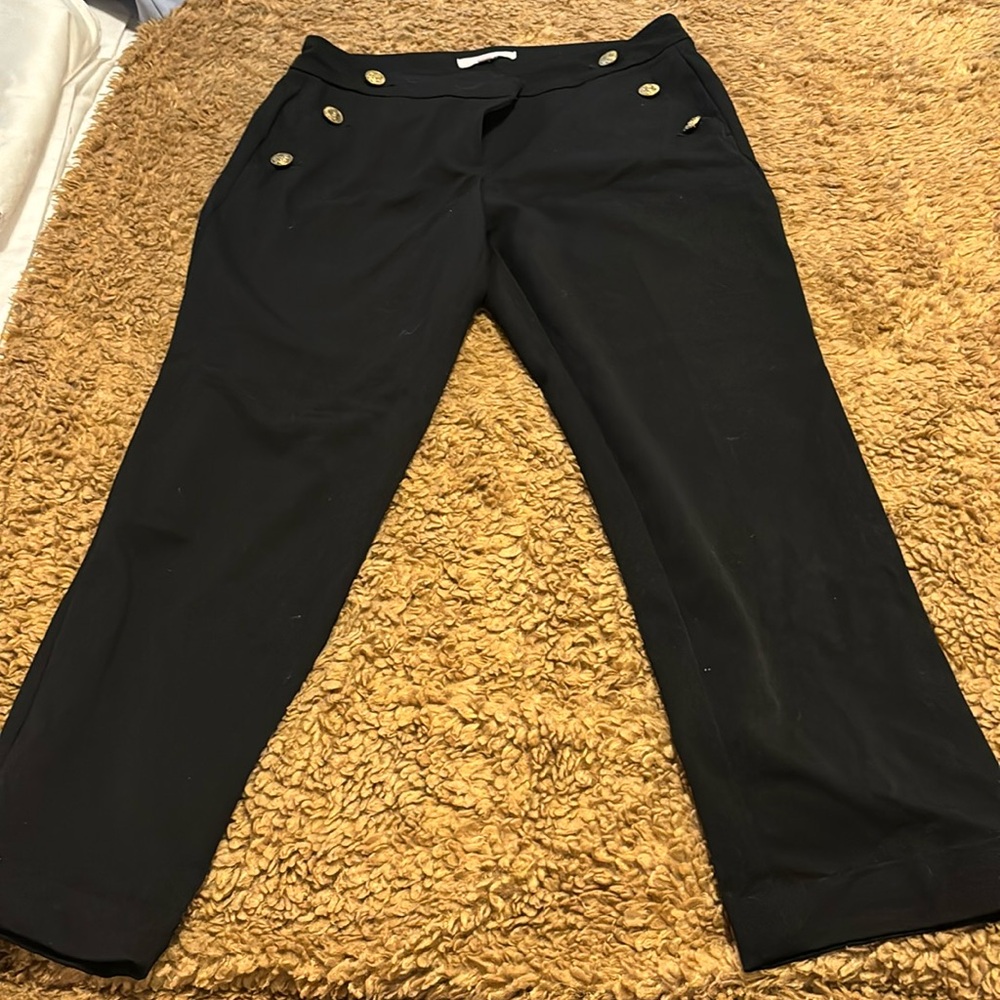 COPY - Loft Navy Sailor Button Trouser Pants - size 8